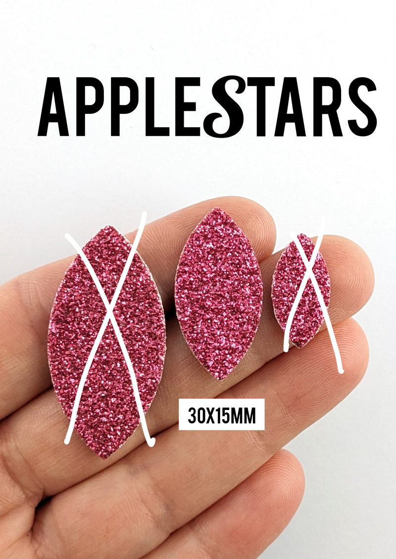 Feuille 30x15mm AppleStars Rose