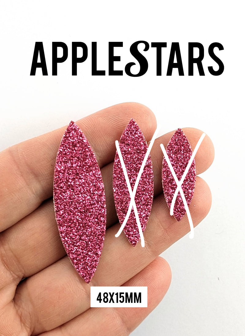 Navette 48x15mm AppleStars Rose