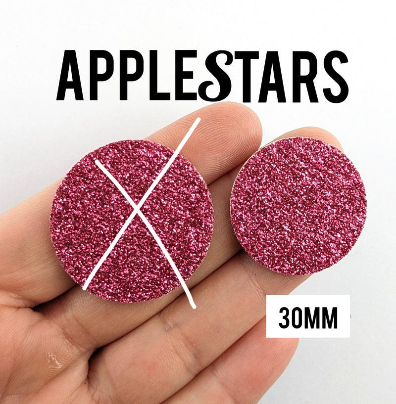 Rond AppleStars Rose 30mm