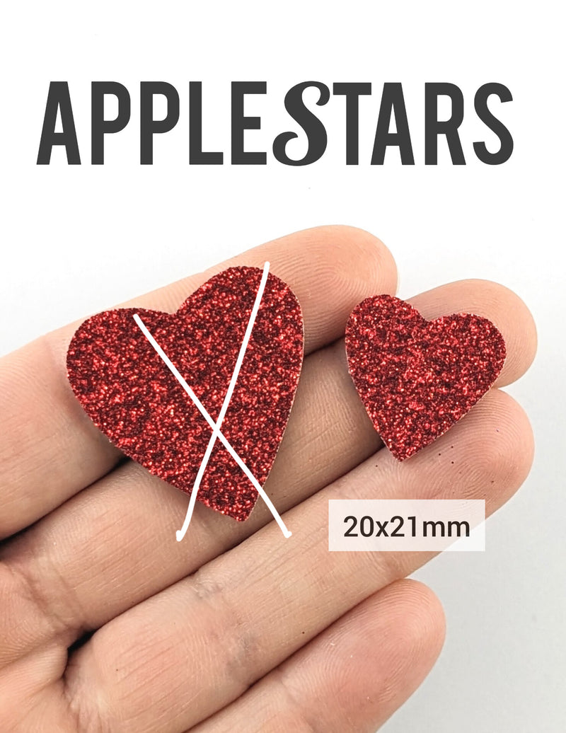 Nouveau Coeur AppleStars Rouge 20x21mm