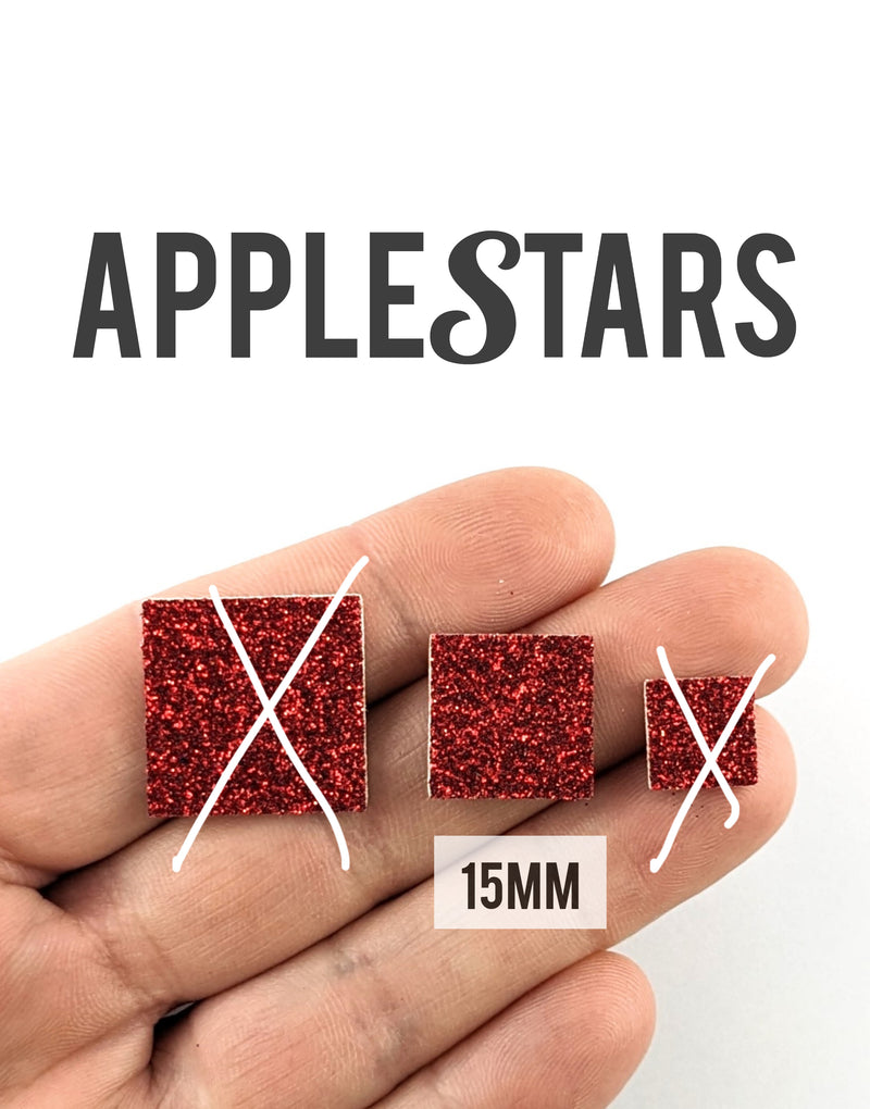 Carré AppleStars Rouge 15mm