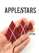 Goutte AppleStars Rouge 20 x 12 mm
