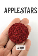 Rond AppleStars Rouge 40 mm