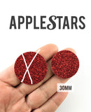 Rond AppleStars Rouge 30 mm