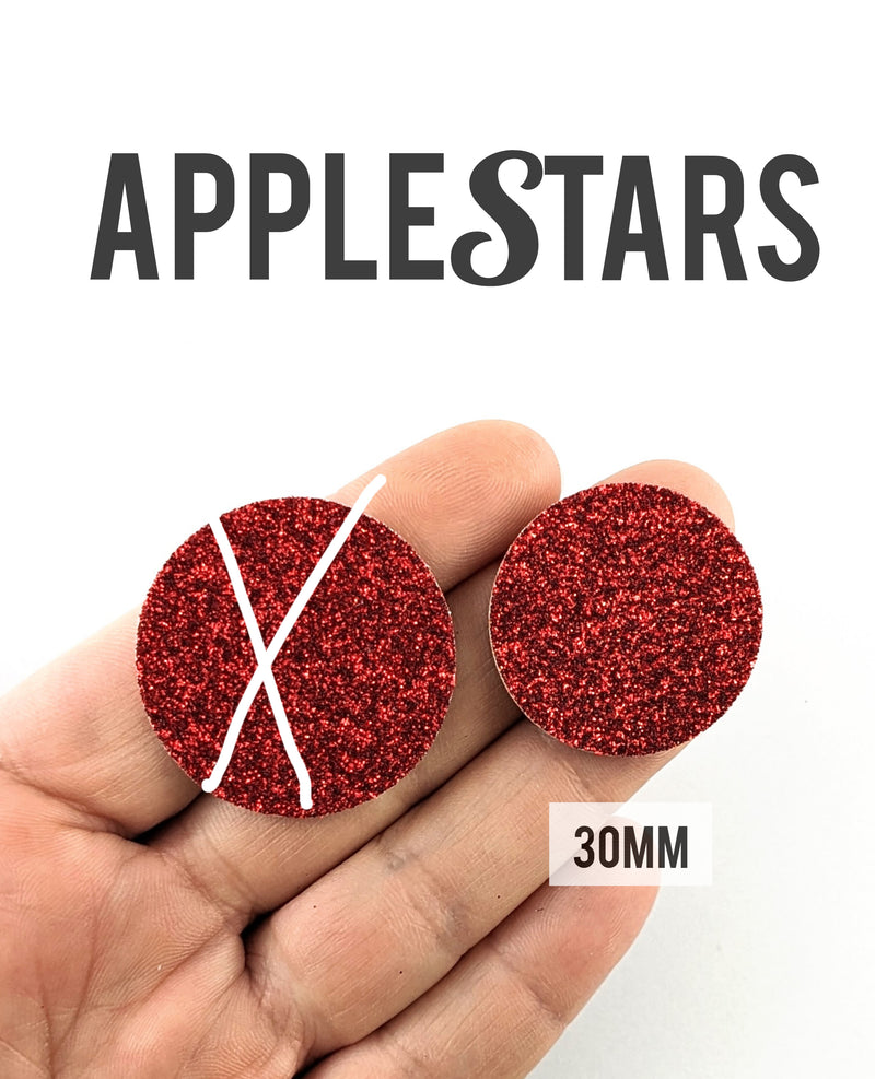 Rond AppleStars Rouge 30mm