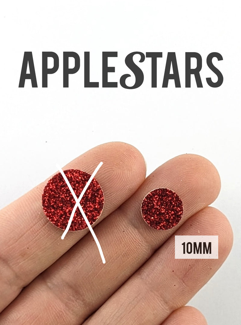 Rond AppleStars Rouge 10mm