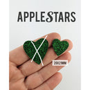 Nouveau Coeur AppleStars Vert 20 x 21 mm