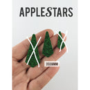 Pampille AppleStars Vert 35 x 16 mm