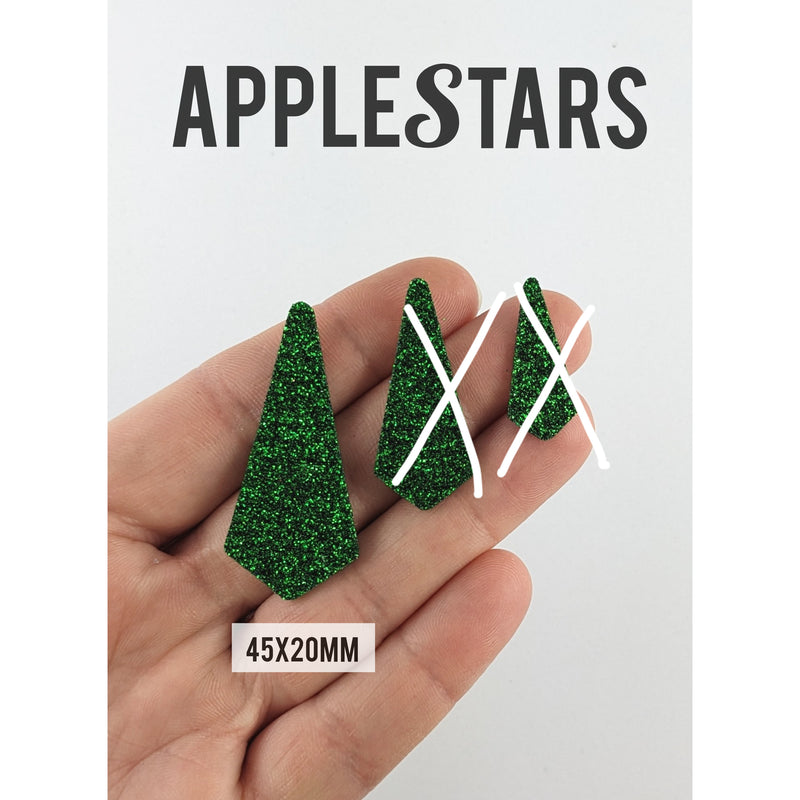 Pampille AppleStars Vert 45x20mm