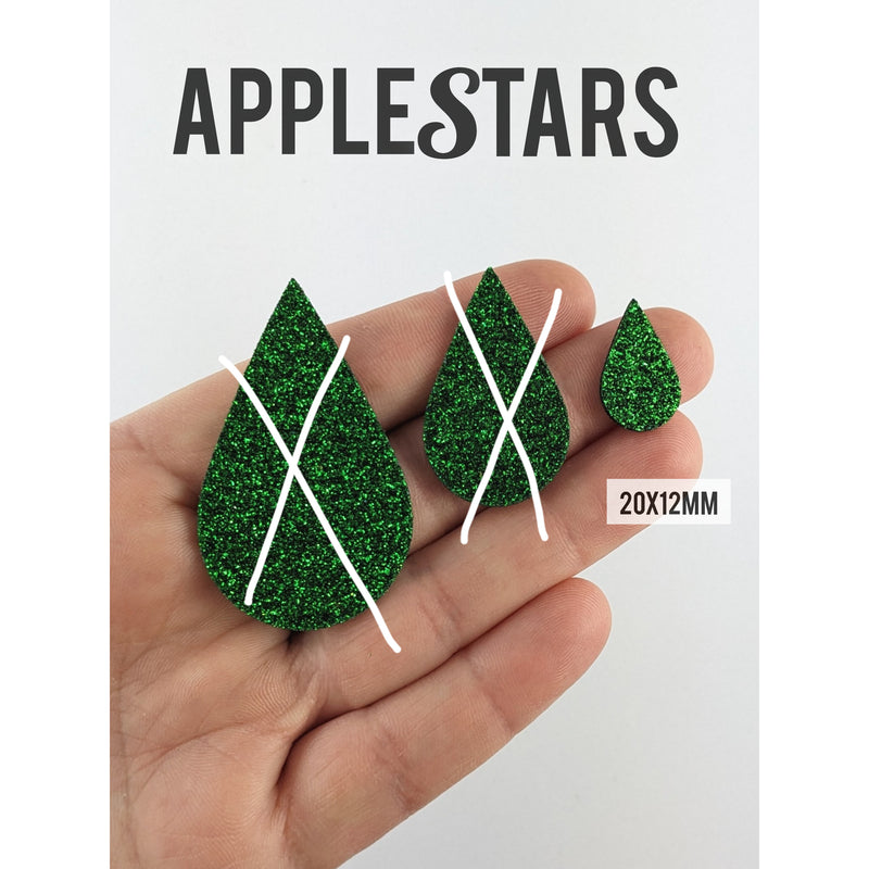 Goutte AppleStars Vert 20x12mm