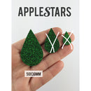 Goutte AppleStars Vert 50 x 30 mm