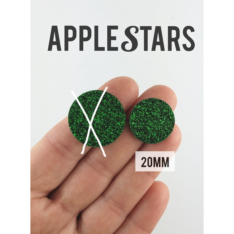 Rond AppleStars Vert 20mm