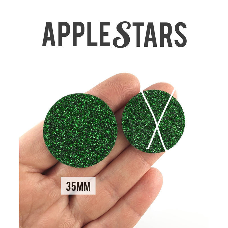 Rond AppleStars Vert 35mm