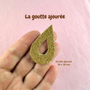 Goutte ajourée AppleStars Or