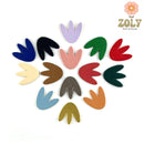 Cuir de pomme lisse : la tulipe 21 x 20 mm