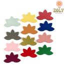 Cuir de pomme lisse : le lotus 30 x 18 mm