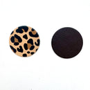 Léopard - Cuir de pomme marron