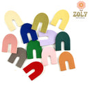 Cuir de pomme lisse : le rainbow 20 x 25 mm