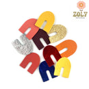 Cuir : le rainbow 20 x 25 mm