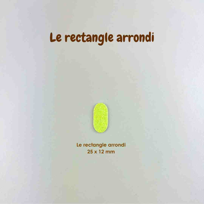 AppleStars jaune soleil : le rectangle arrondi