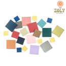 Cuir de pomme lisse : les carrés