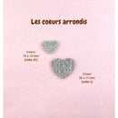 AppleStars argent : les coeurs arrondis
