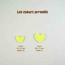 AppleStars jaune soleil : les coeurs arrondis