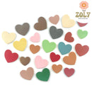 Cuir de pomme lisse : les coeurs arrondis