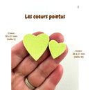 AppleStars Jaune soleil : les coeurs pointus