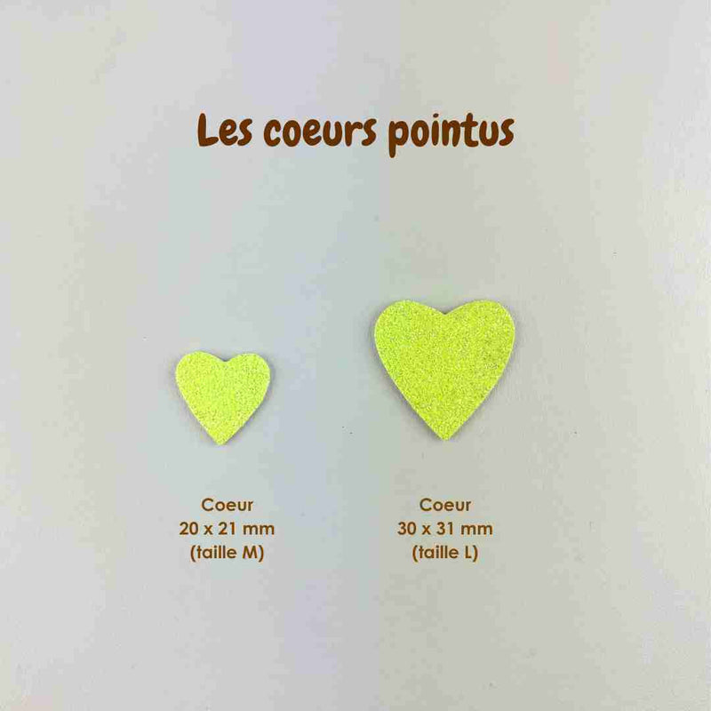 AppleStars jaune soleil : les coeurs pointus