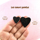 AppleStars Noir : les coeurs pointus