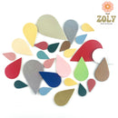 Cuir de pomme lisse : les gouttes