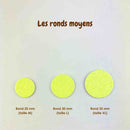 AppleStars jaune citron : les ronds moyens