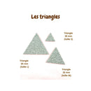 AppleStars argent : les triangles