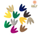 Cuir : la tulipe 21 x 20 mm