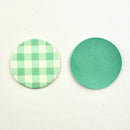 Vichy vert d'eau - Cuir de pomme 0,8 mm menthe