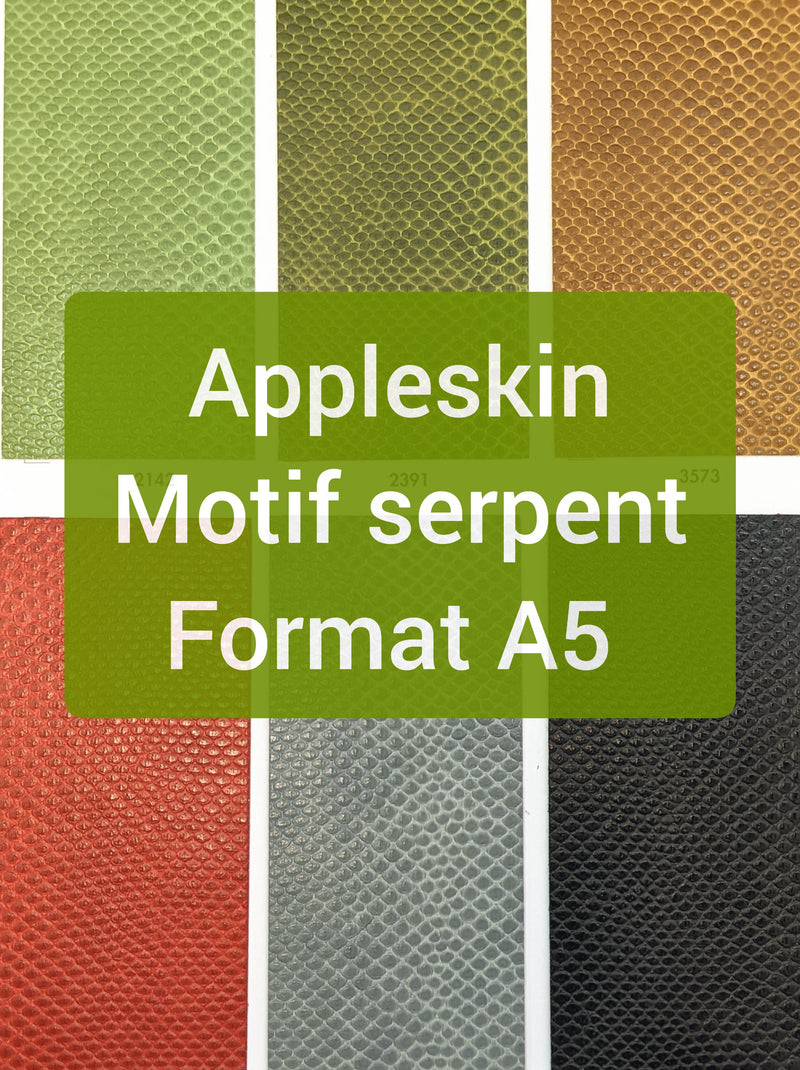 Appleskin motif serpent format A5