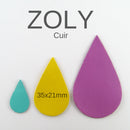 Cuir Goutte 35 x 21 mm